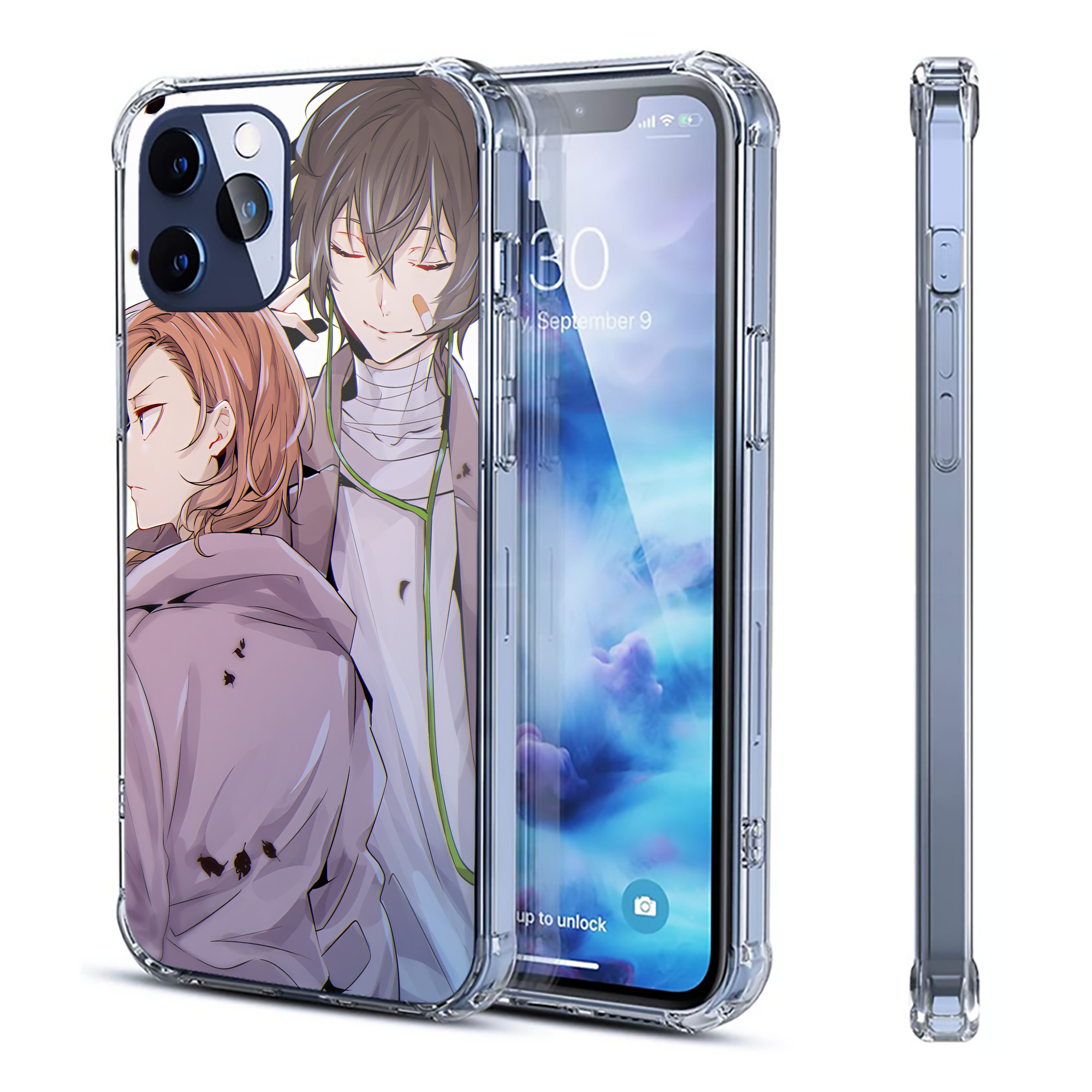 （画像用） 文豪ストレイドッグス Bungo Stray Dogs 【iPhone 12シリーズ対応】透明スマホケース（クリアソフトケース）